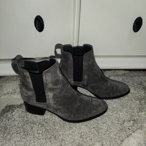 RAG & BONE CHELSEA Charcoal Suede Ankle Booties